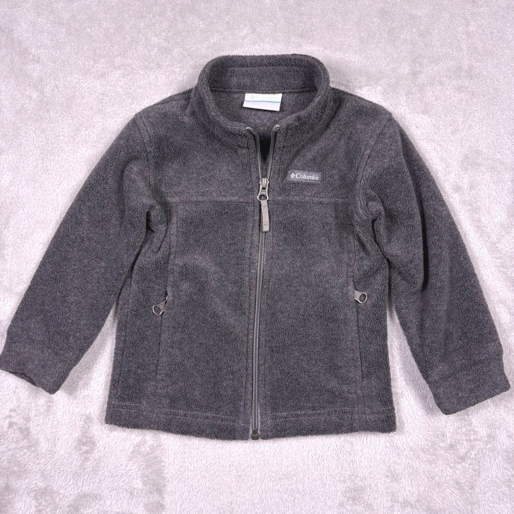 Columbia Fleece Jacket Toddler‎ Steens Moutain Jacket 3T Gray Full Zip Outdoor